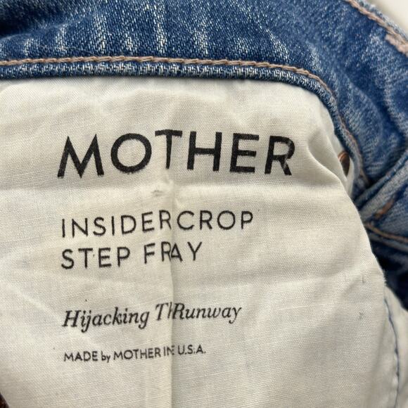MOTHER SUPERIOR Insider Crop Step Fray Hijacking The Runway Sz 26 {3L54} - Picture 7 of 10